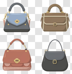 Brown Handbags - Fashionable Handbags Collection In Various Styles Transparent PNG