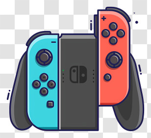 Game Controller - Gaming Console Controller Illustration Transparent PNG