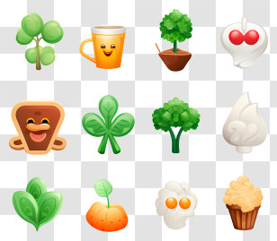 Emoji - Cute Cartoon Icons Collection Transparent PNG