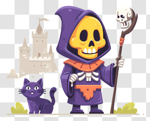 Master Skeletor - Skeleton Wizard Transparent PNG