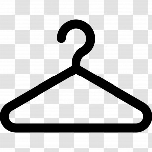 Clothes Hanger - Black Hanger Icon Transparent PNG