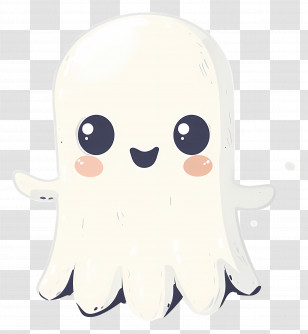 Cartoon Ghost - Cute Ghost Cartoon For Halloween Transparent PNG
