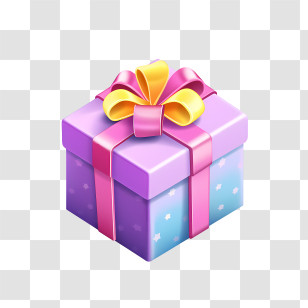 Black Friday - Beautiful Wrapped Gift Box With Ribbon Bow Transparent PNG