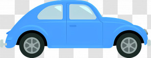 Cartoon Car - Blue Cartoon Car Illustration Transparent PNG