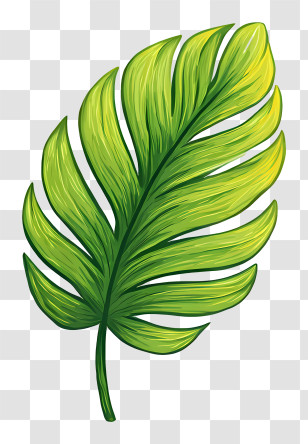 Jungle Leaf - Green Leaf With Natural Patterns Transparent PNG