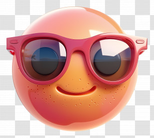 Emoji - Cool Smiley Emoji Wearing Sunglasses Transparent PNG