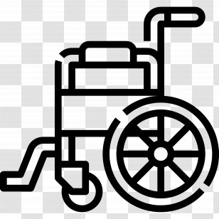 Wheelchair - Wheelchair Symbol For Accessibility Transparent PNG