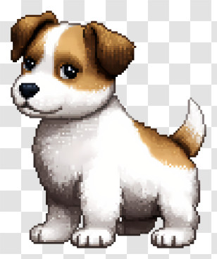 Roblox Dog - Cute Puppy With Brown And White Fur Transparent PNG