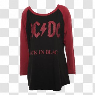 Long-sleeved T-shirt AC/DC Back In Black - Sleeve - Tshirt Transparent PNG