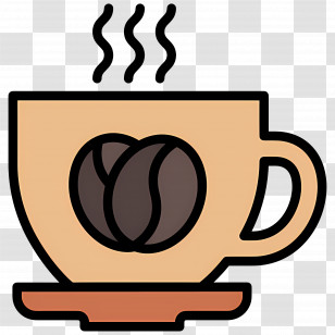 Steam Coffee - Coffee Cup With Steaming Graphic Transparent PNG