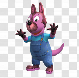 Backyardigans - Cartoon Dog Wearing Overalls Transparent PNG