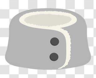 Icon - Gray Winter Hat For Cold Weather Transparent PNG