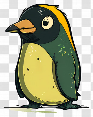 Cute Cartoon Penguin - Adorable Penguin In Cute Cartoon Artwork Transparent PNG