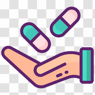 Medicine Capsule - Hand Holding Pills Icon Transparent PNG