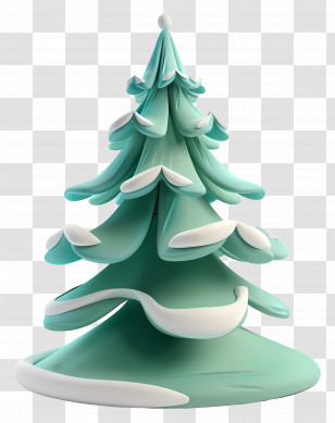 Christmas Tree - Snowy Christmas Tree Decoration For Holidays Transparent PNG