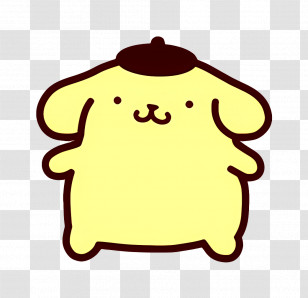 Pompompurin - Cute Yellow Cartoon Dog Character Transparent PNG