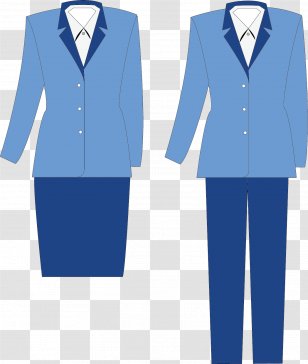 Tuxedo Clothing Uniform Cotton Top - Professional - Blue Dress Transparent PNG