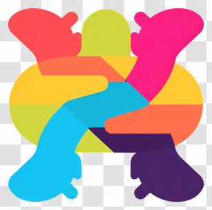 Community Logo - Abstract Colorful Shapes Transparent PNG