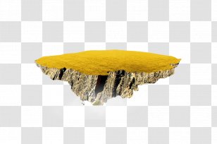 yellow island table floating empty transparent png pnghut