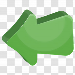 Arrow Left - Green Arrow Symbol Transparent PNG