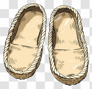 Espadrilles - Beige Woven Sandals Transparent PNG