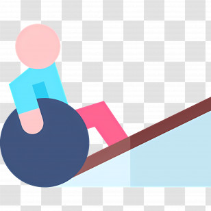 Wheelchair Ramp - Person In Wheelchair Illustration Transparent PNG