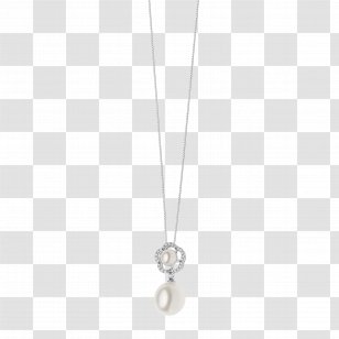 Locket Necklace Pearl Silver Jewellery - Clothing Accessories Transparent PNG
