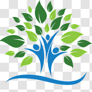 Tree - Green Tree And Community Logo Design Transparent PNG
