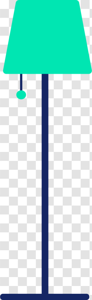 Floor Lamp - Green And Blue Floor Lamp Transparent PNG