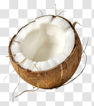 Cartoon - Half Coconut Transparent PNG