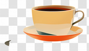 Coffee Cup - Coffee Cup And Saucer Illustration Transparent PNG