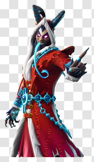 Fortnite - Fantasy Character In Red Costume Transparent PNG