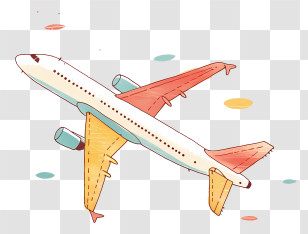 Cartoon Plane - Cartoon Airplane Illustration Transparent PNG
