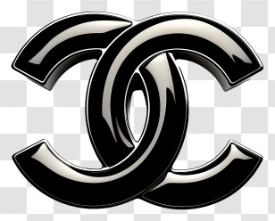 Chanel Logo - Black Interlocking Logo Transparent PNG