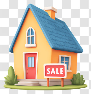 Big House For Sale - House For Sale Illustration Transparent PNG