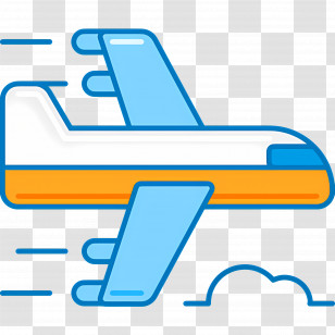Aeroplane - Flying Airplane In Cartoon Style Transparent PNG