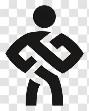 Knot Logo - Stylized Running Person Icon Transparent PNG