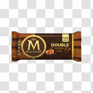 Ice Cream Magnum Chocolate Bar White Truffle - Caramel Transparent PNG