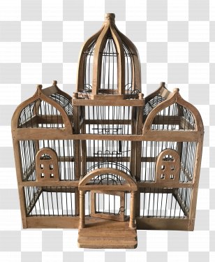 Birdcage Wire Sculpture Art - Cage - Vintage Transparent PNG