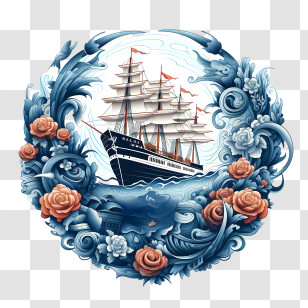 World Maritime Day - Sailing Ship In Ocean Transparent PNG