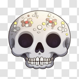 Skull - Decorative Skull Cartoon For Day Of The Dead Transparent PNG