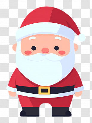 Santa Claus - Cute Cartoon Santa Claus For Christmas Transparent PNG