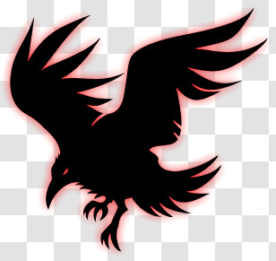 Ravens Logo - Silhouette Of A Flying Bird Transparent PNG