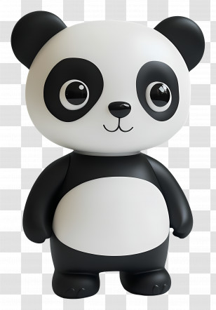 Panda Bear - Cute Panda Toy Illustration Transparent PNG
