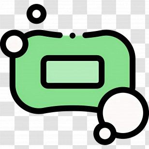 Soap - Green Soap With Bubbles Transparent PNG