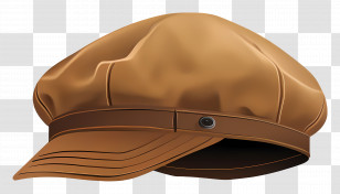 Newsboy Cap - Vintage Brown Cap Transparent PNG