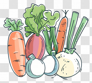 Vegetable - Cartoon Vegetables Illustration Transparent PNG