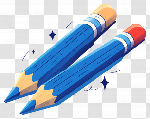 Blue Pencils - Blue Pencils For Writing And Drawing Transparent PNG