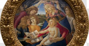 Madonna Of The Magnificat Birth Venus Primavera Adoration Magi Renaissance - Sandro Botticelli - Painting Transparent PNG