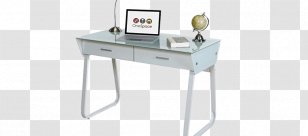 Computer Desk Table Drawer Office - Glass - Plan Transparent PNG